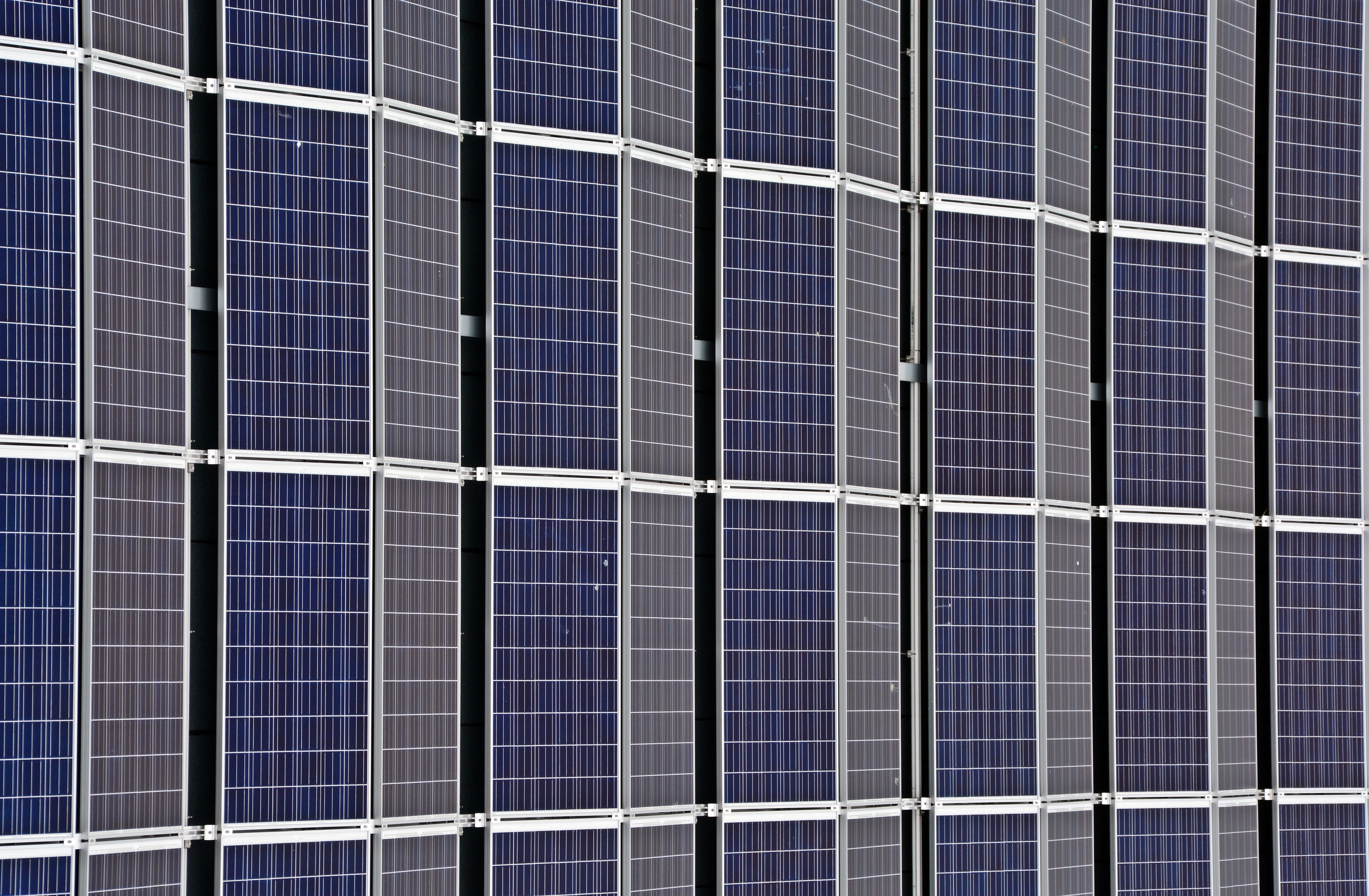 Solar panel close up