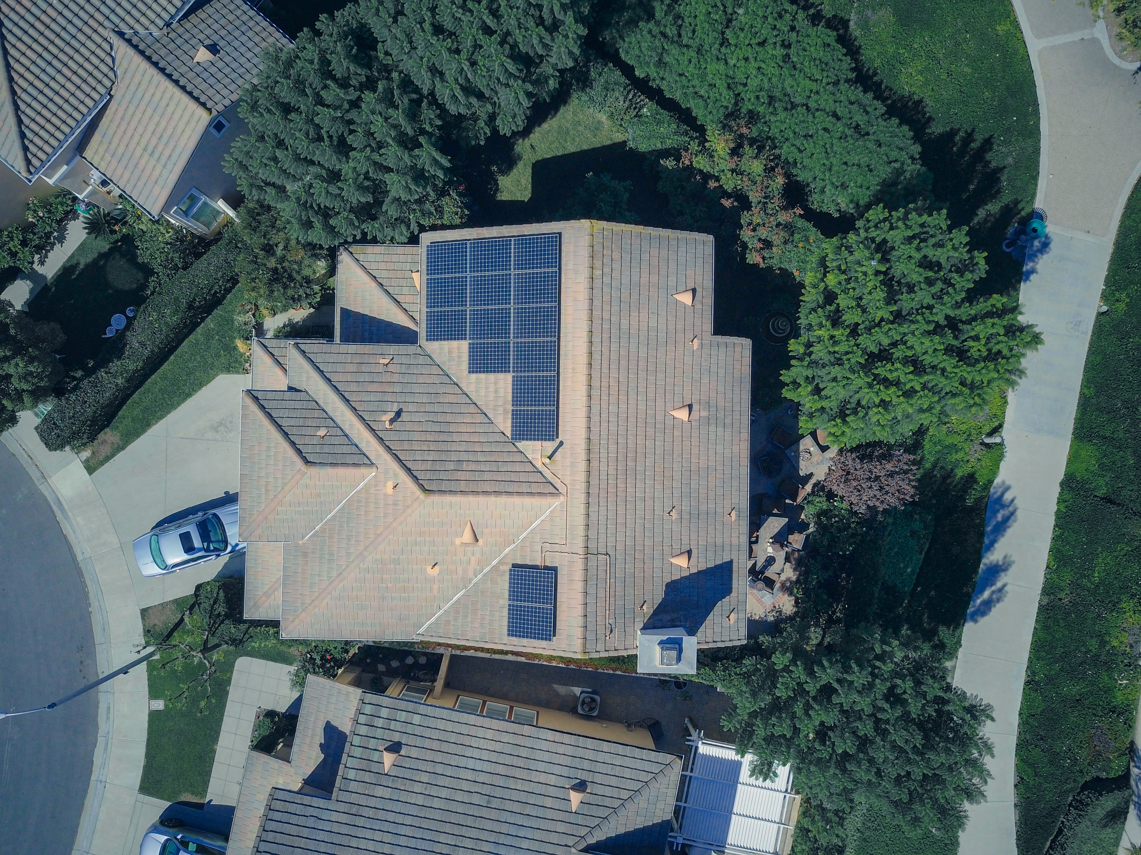 Solar panel close up